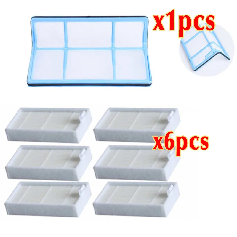 7pcs-set 8 шт кучи фильтр Швабра Ткань боковая щетка для chuwi ilife v5s life v5 pro x5 V3L V5 V3S V3S pro V50 Запчасти для роботизированного пылесоса - Цвет: 7pcs-set
