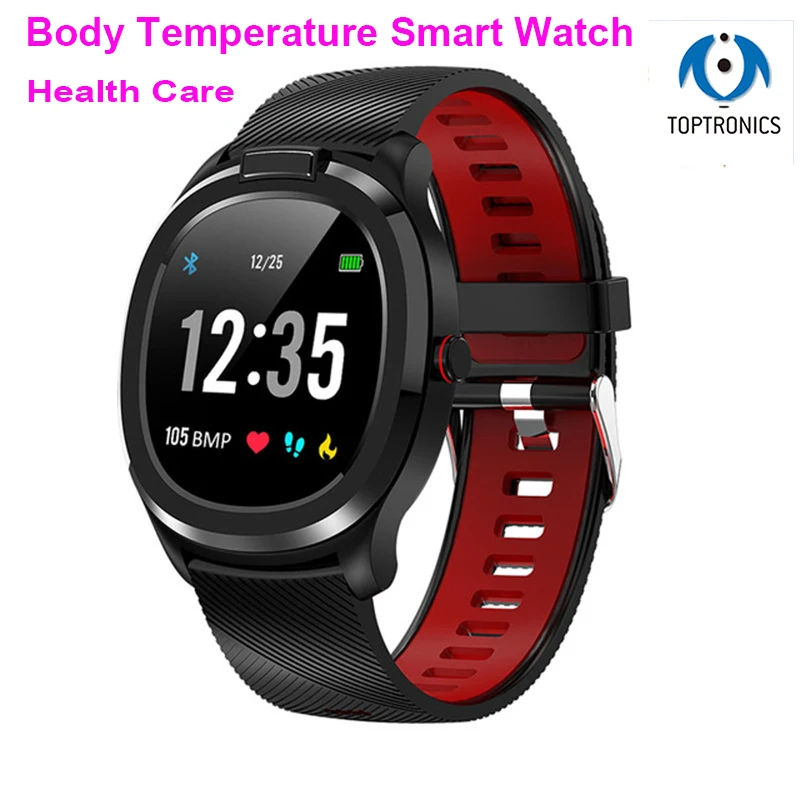 Лучшие продажи термометр температуры тела умные часы пульсометр кровяное