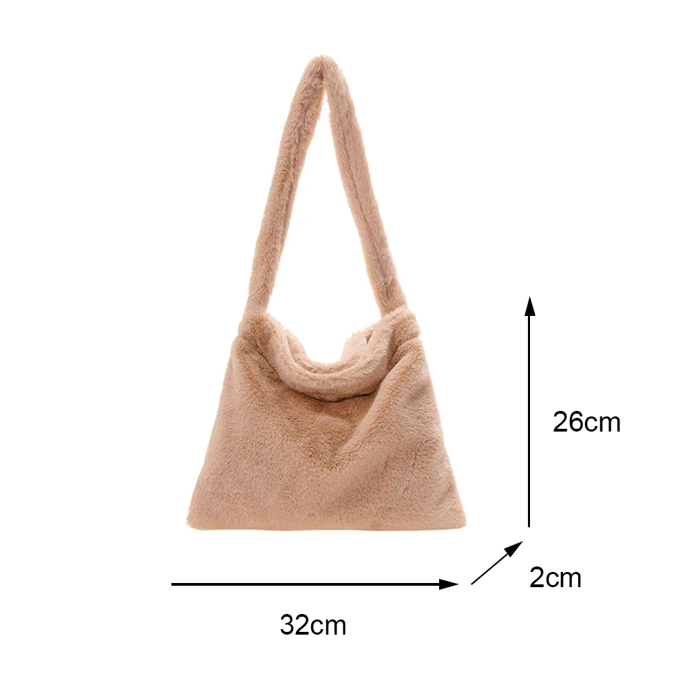 Плюшевые сумки для женщин с рисунком вишни Наплечные покупок повседневные