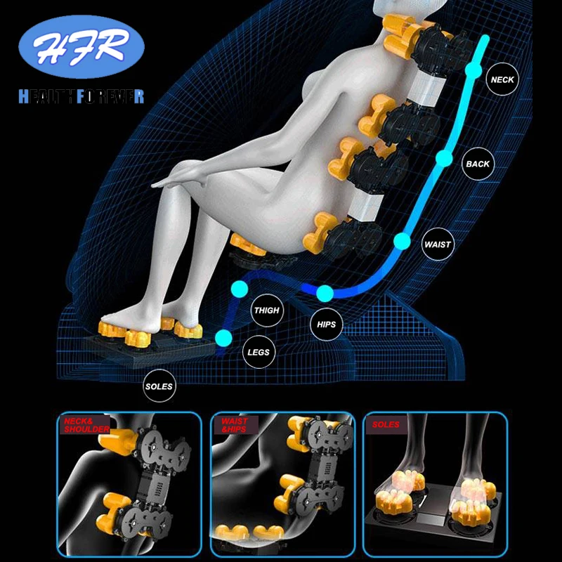 Лидер продаж электрический массажный стул для всего тела с 3d эффектом ног шиацу |