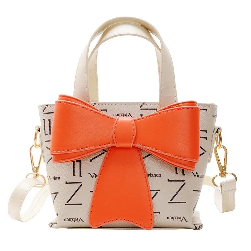 Children Small Bags Girls Fashion Messenger Bag 2022 Girls Princess Handbag Big Bow Shoulder Bag