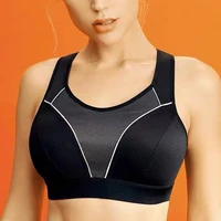womens high impact racerback sports bra breathable full support lightly lined underwear solid workout bras 3446 c d e f g h i j