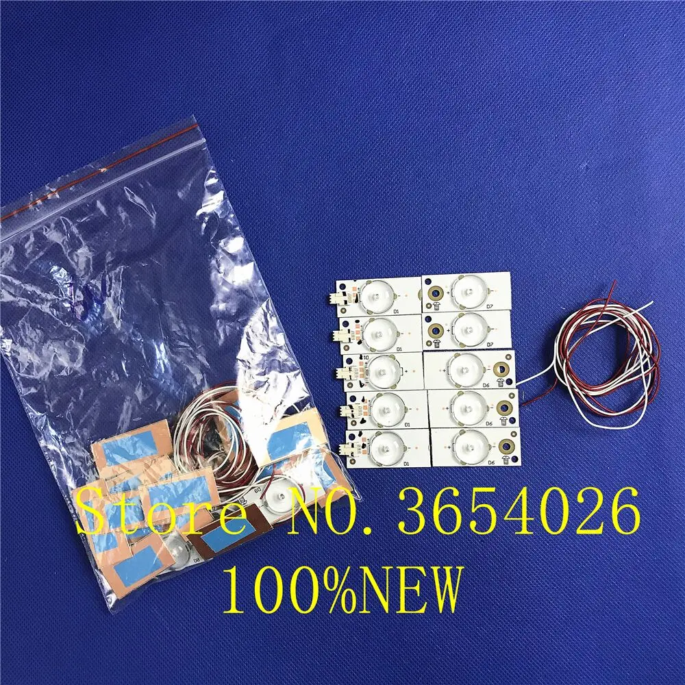 

50pcs/set 6V SMD Lamp Beads with Concave Lens for 32-65inch LED TV Repair Hot Selling LED Lamp Beads Whosale Dropship