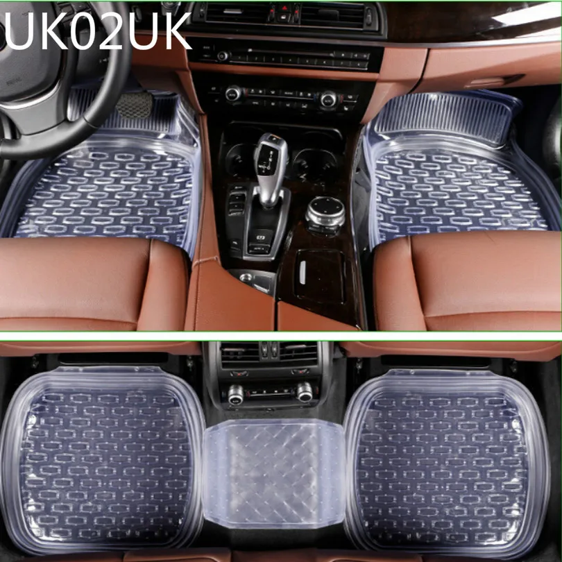 

Универсальные Нескользящие автомобильные коврики uk10uk 64*47 см, автомобильные коврики, автомобильный коврик, прозрачный черный, 5 шт./комплект,...