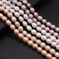 natural freshwater real pearl quality rice beads loose pearls for diy charm bracelet necklace jewelry accessories making 9 10mm