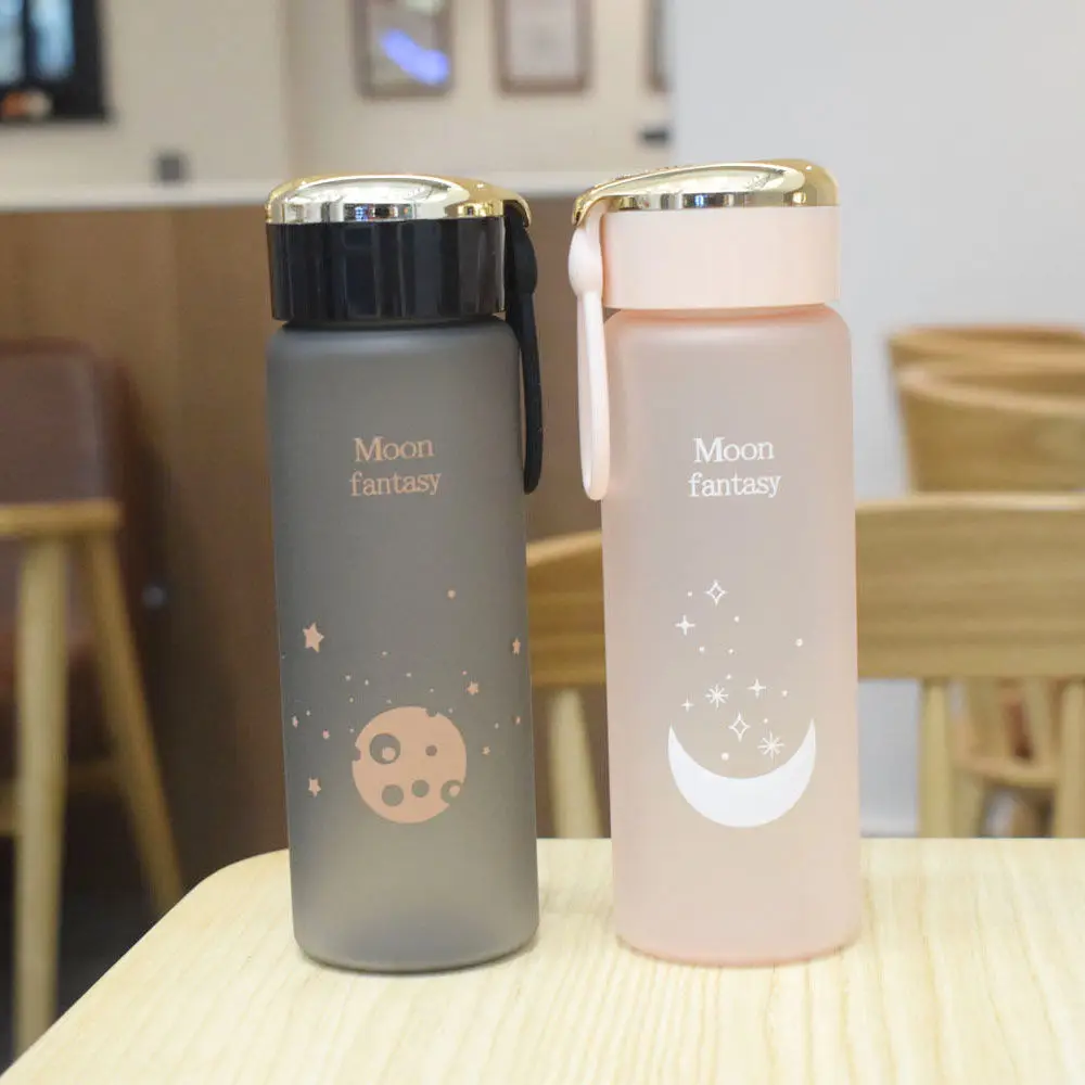 

Ins net red frosted plastic cup portable simple fresh water cup female student anti falling creative personality trend cup