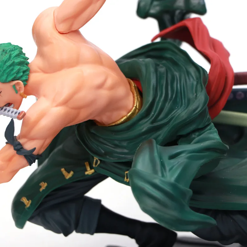 12-18cm Anime One Piece Roronoa Zoro Action Figure Battle Version Rengoku Onigiri PVC Model Doll Toys Decoration | Игрушки и хобби