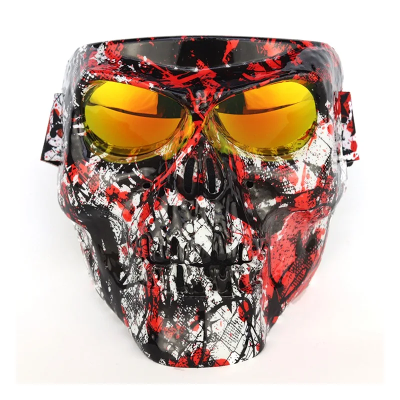 A4 Outdoor Sports Tactical Military Paintball Airsoft Full Face Protective Safety Goggles Mask AH08 - Цвет: A4