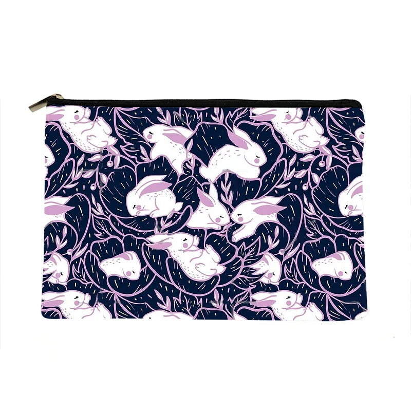

Women the bunnies sleep Printed Make up bag Fashion Women Cosmetics Organizer Bag for Travel Colorful Storage Bag for Lady Bag