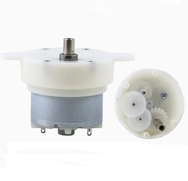 Электродвигатель с двойным плоским валом и высоким крутящим моментом 12 В 2