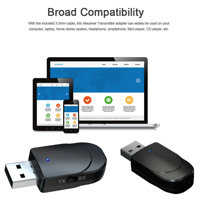 Bluetooth 5,0 приемник передатчик адаптер 2 в 1 Bluetooth беспроводной адаптер 3,5 мм AUX Jack аудио для ТВ для автомобиля Комплект для динамика