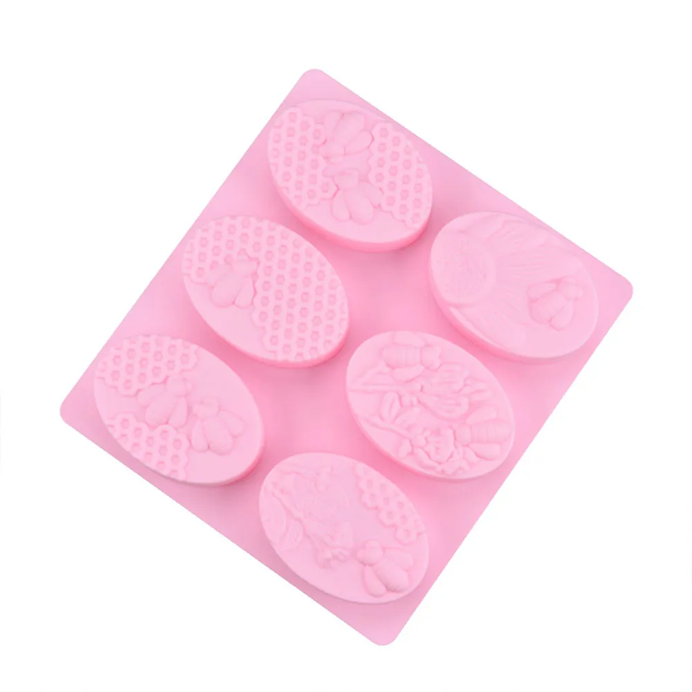 2 шт./компл. пчела силиконовая форма для мыла ручной работы пчелиных сот Fondant