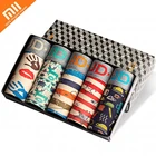 Трусы-боксеры мужские хлопковые, дышащие, с U-образным вырезом, 5 шт.