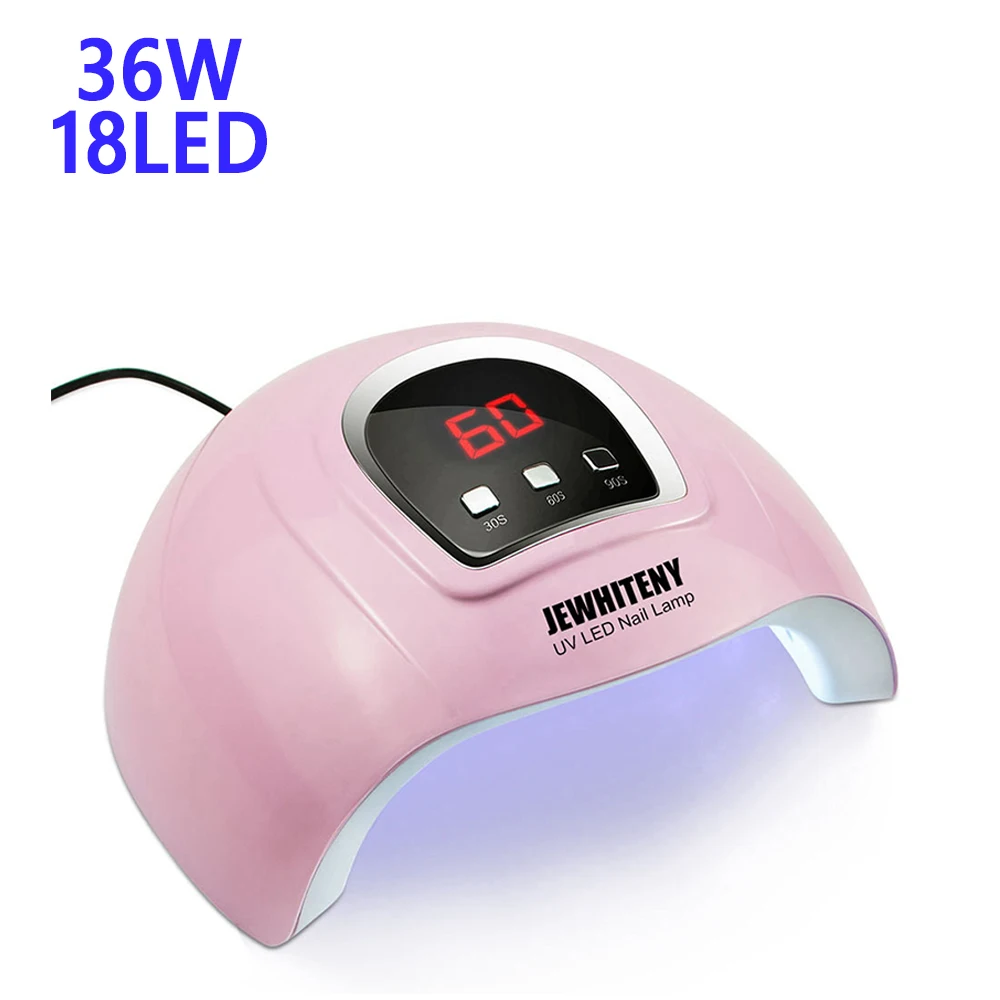 36 Вт 18 светодиодный s УФ лампы для ногтей маникюра Сушилка лак Ламповые ленты