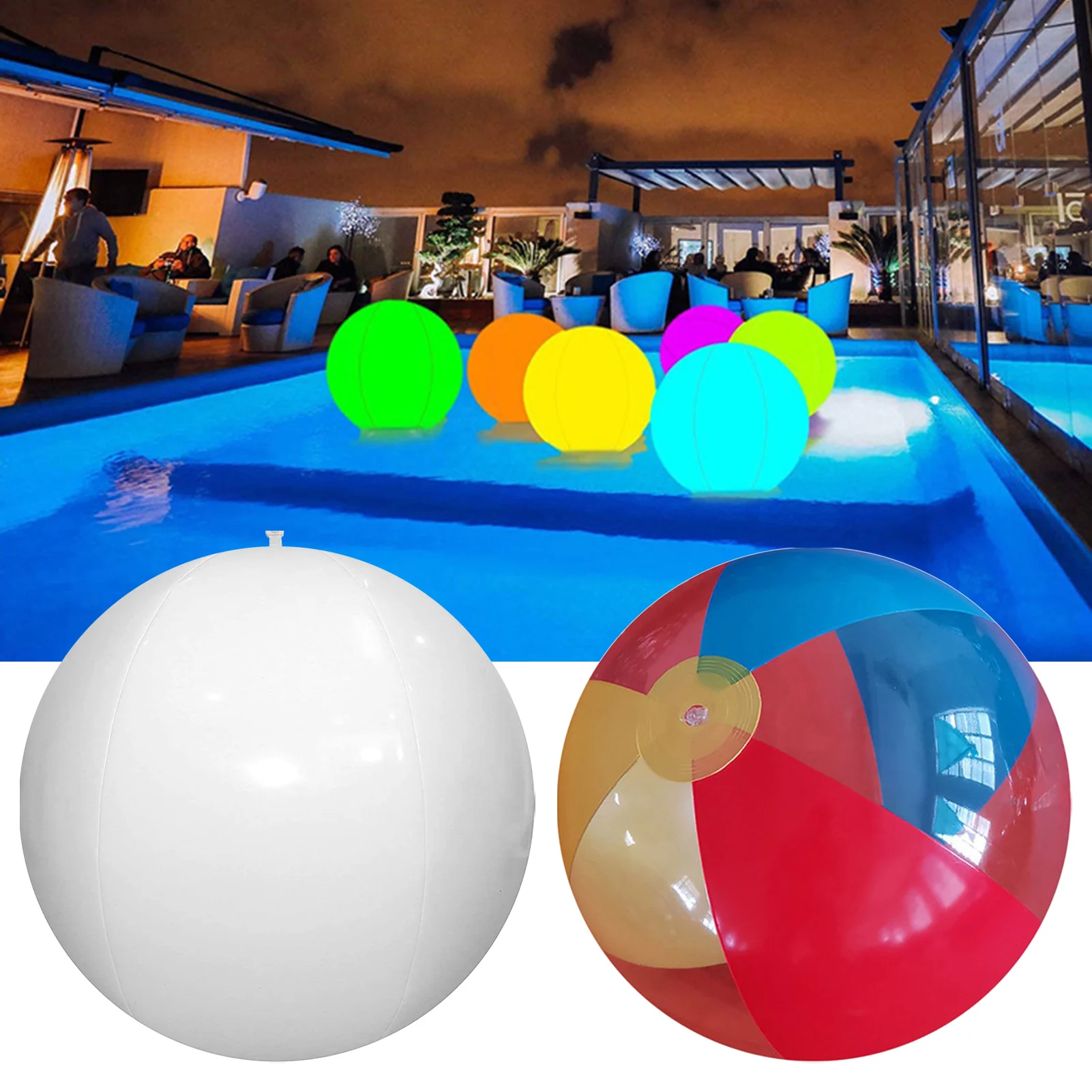 

LED Glow Beach Ball 16 Colors LED Light Iatable Beach Ball With Remote Control Suitable For Summer Pool Beach Parties