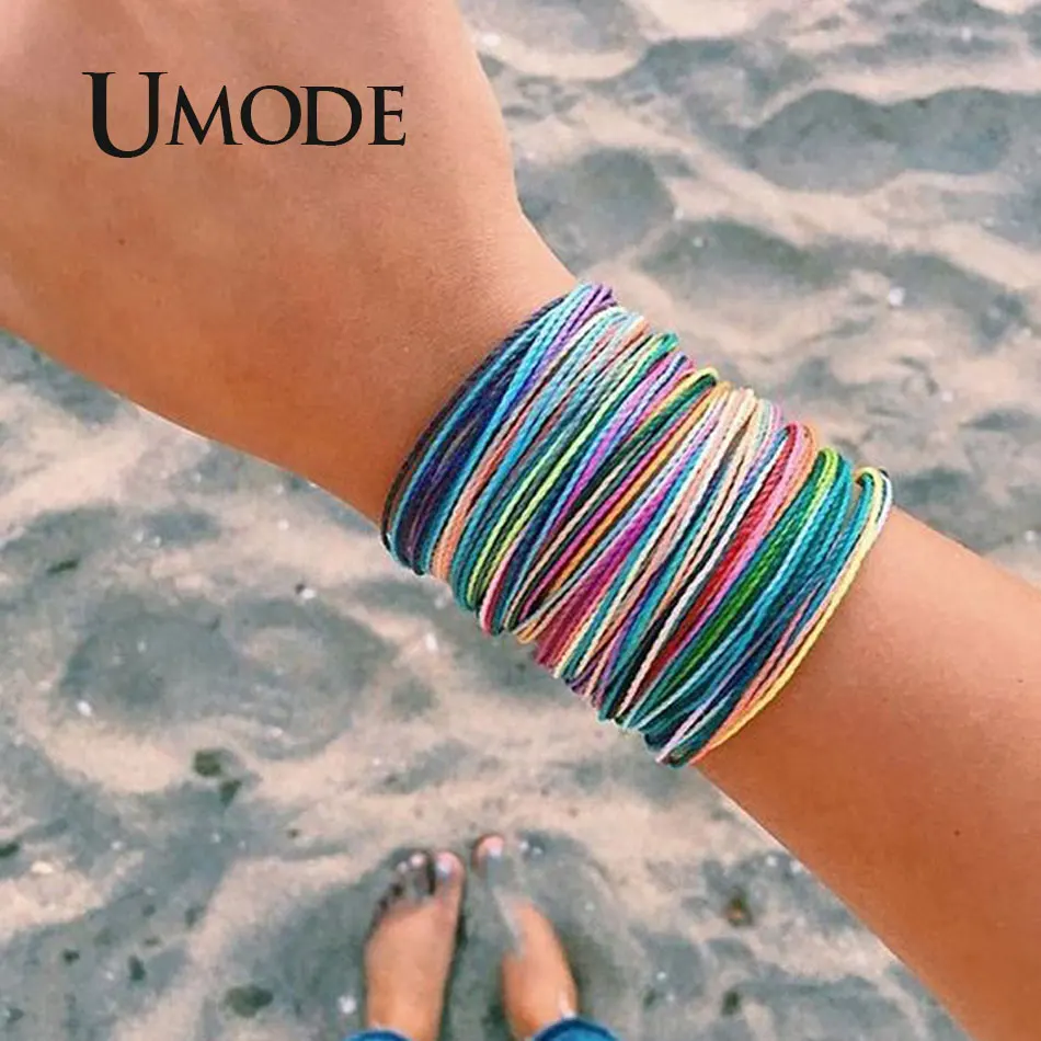 UMODE Vsco женские друзья Фенечка Женская Bts. Пара браслет Ретро ювелирные изделия ручной работы аксессуары PB0507