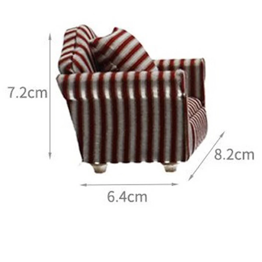 1/12 мини-диван Love Seat миниатюрный кукольный домик мебель Декор аксессуары сделай