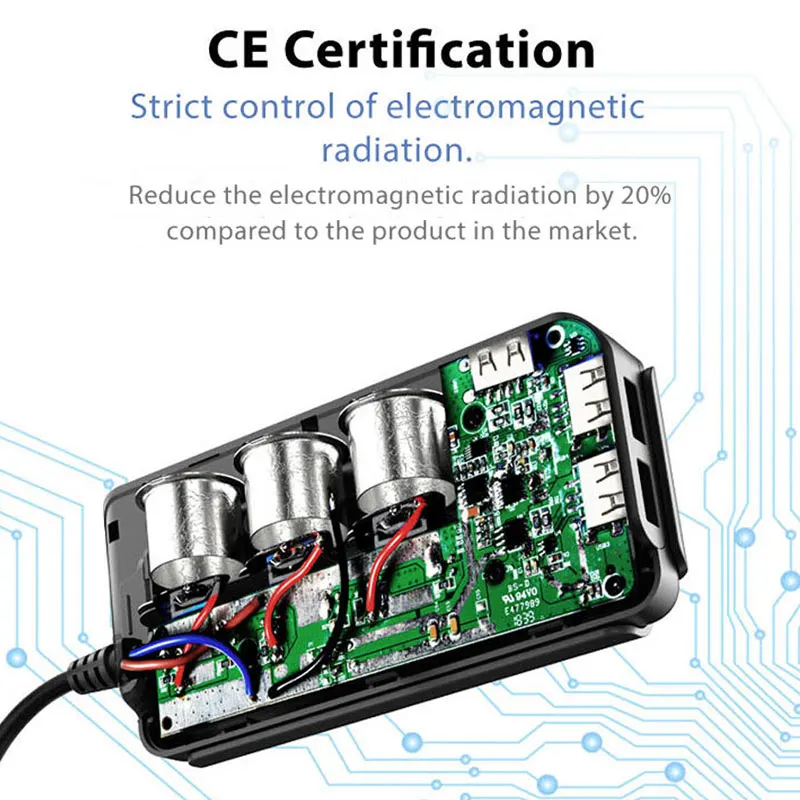 Автомобильный прикуриватель 4 USB порта быстрая зарядка 3 0 автомобильное зарядное