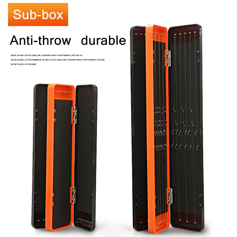 

Multi-Function Long Fishing Line Organizing Box Carp Fishing Rigs Tackle Hair Rig Storage Box Stiff for Fishing Line Rigs Holder