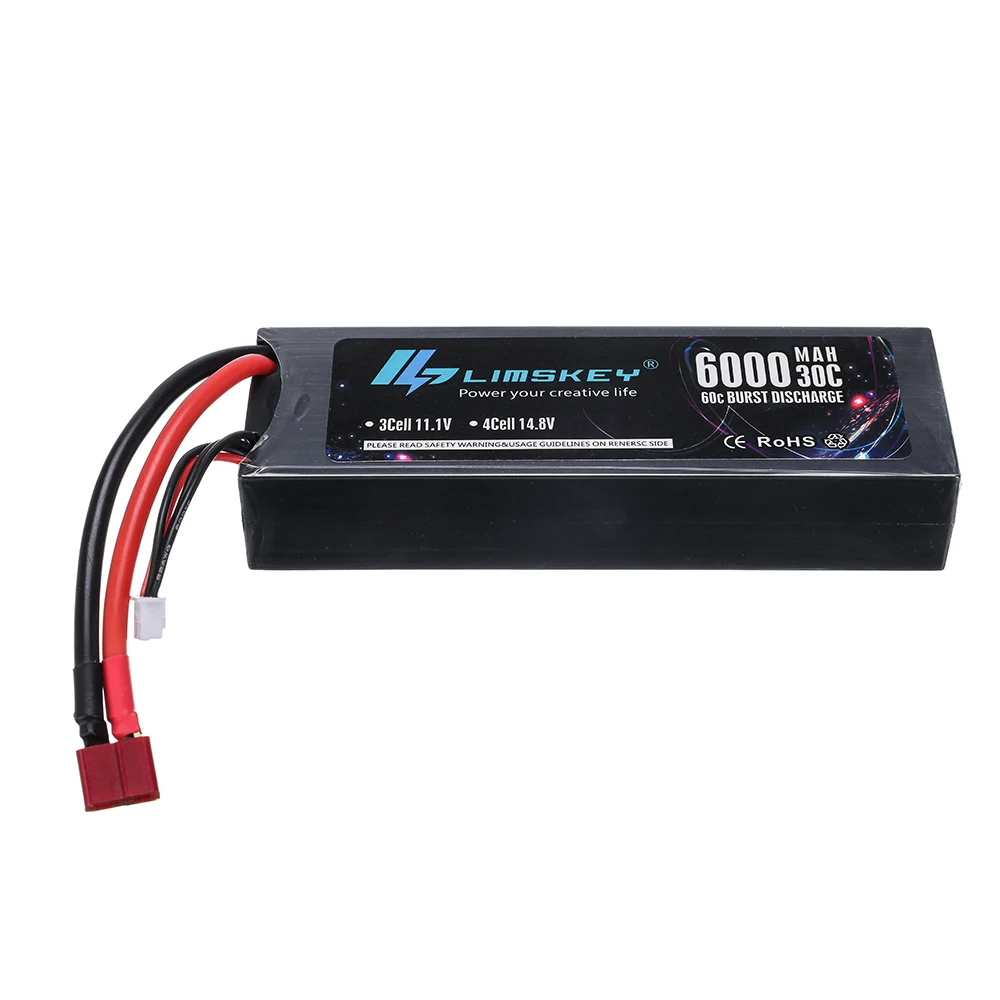 2 шт limskey 3s 6000 мач lipo батарея 111 в rc автомо