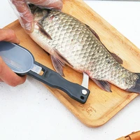 fish skin brush fast remove fish scale scraper planer tool fish scaler fishing knife cleaning tools kitchen cooking accessorie f
