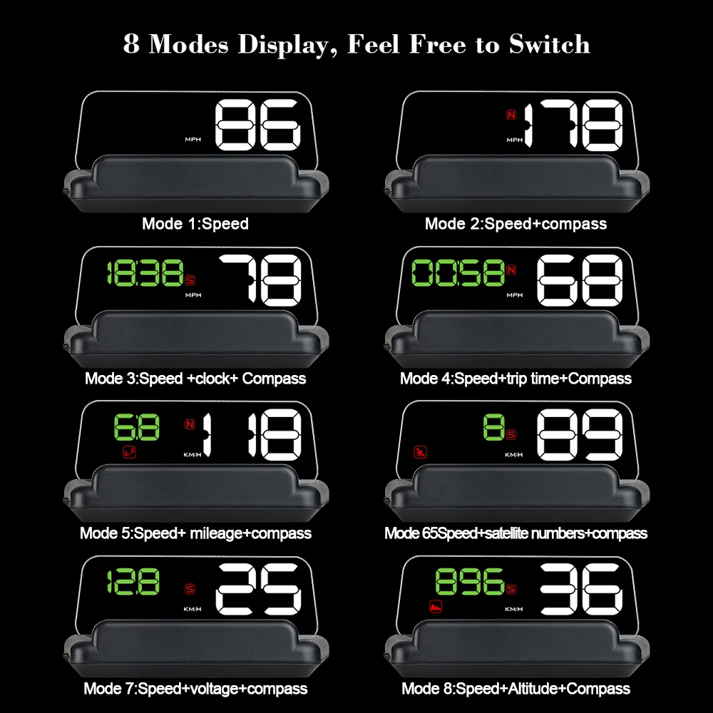 Автомобильный GPS HUD XYCING T900 с отражающей платой дисплеем измерителем скорости