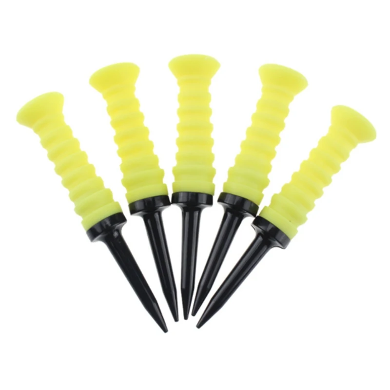 

5Pcs Golf Elastic Soft Rubber Sleeve Ball Tack Fake Grass Sports Tool