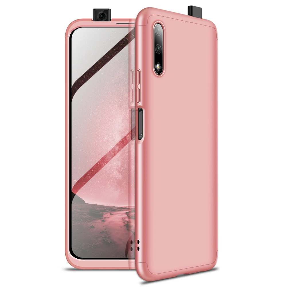 Розовый Для Honor 9X 8X чехол для Honor 20 8A Pro 8C 10 Lite 10i 20i 360 градусов Полная защита чехол для huawei P Smart Plus задний Чехол - Цвет: Розовый