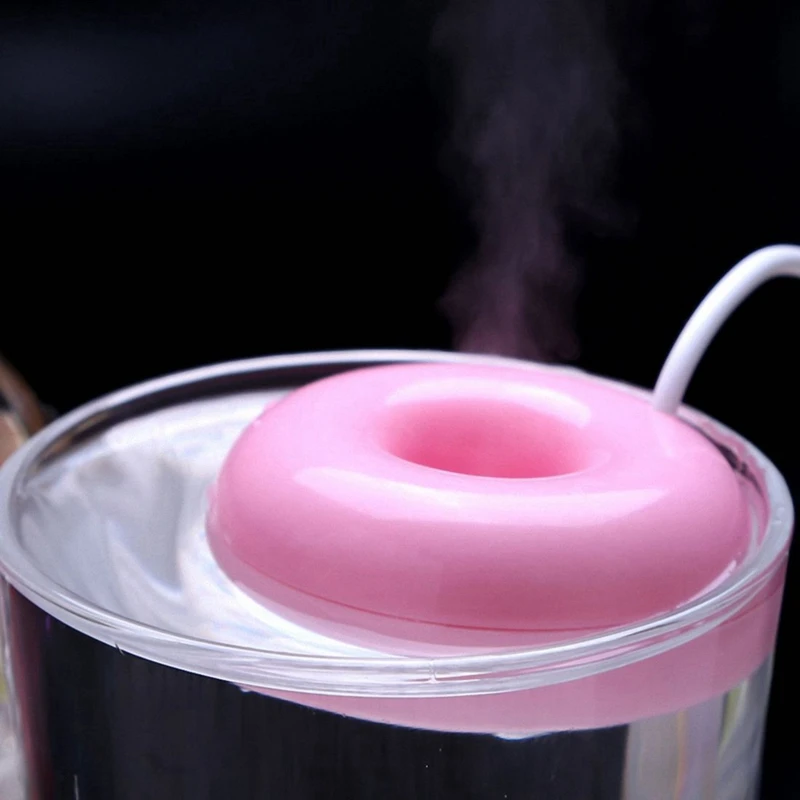 2 шт розовый пончик увлажнитель Usb офисный настольный мини портативный