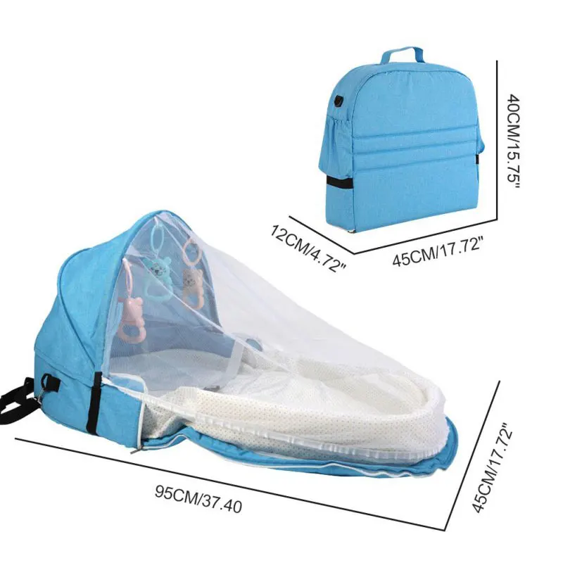 

Multi-Function Travel Baby Nest Portable Baby Bed Crib Foldable Babynest Bassinet Infant Sleeping Children's Bed with Mosquito