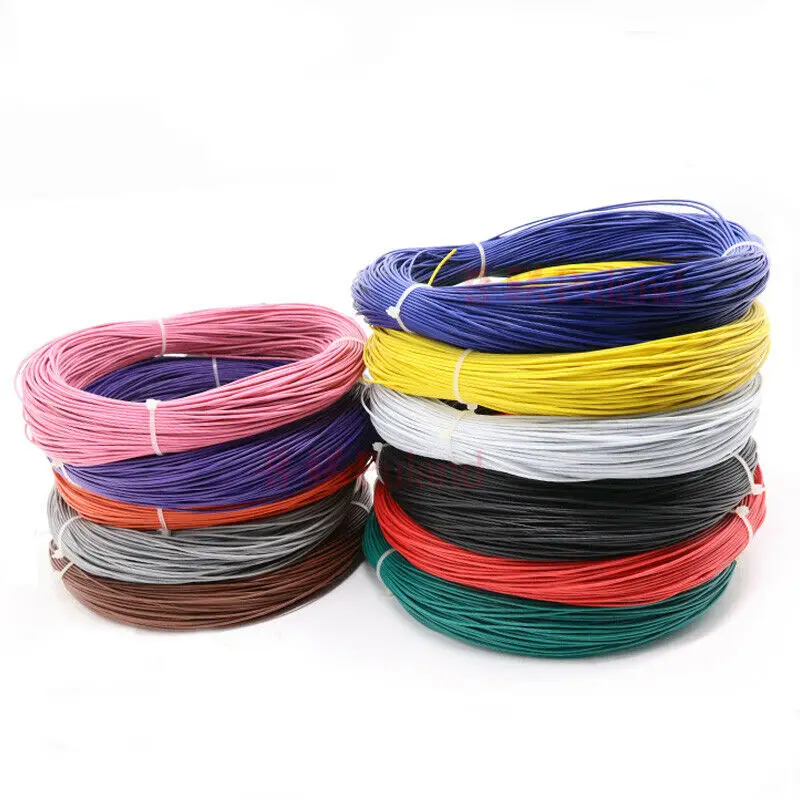 UL1007 ПВХ электронный провод 16-30AWG гибкий мягкий кабель из луженой меди 300 в 1 метр |