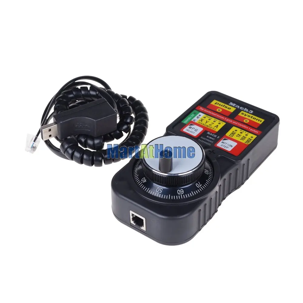 CNC 4 осевой MACH3 USB ModS ModbuS контроллер ручной импульсный генератор с электронным