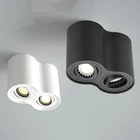 Светодиодная лампа GU10 с поверхностным креплением, сменный Точечный светильник холодноготеплого белого света для спальни, кухни, 20 Вт, 24 Вт