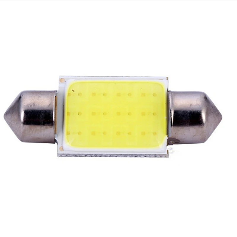 

2 Pcs Car COB LED 3W White Festoon 39mm Initerior Dome Reading Light