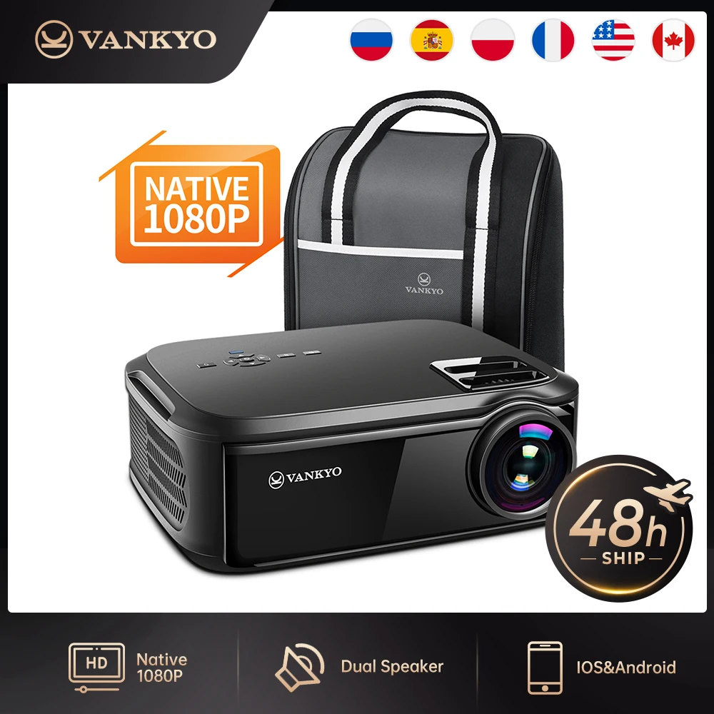 VANKYO производительность VF20MQ проектор Родной 1080P 200 &quotДисплей 50000 часов