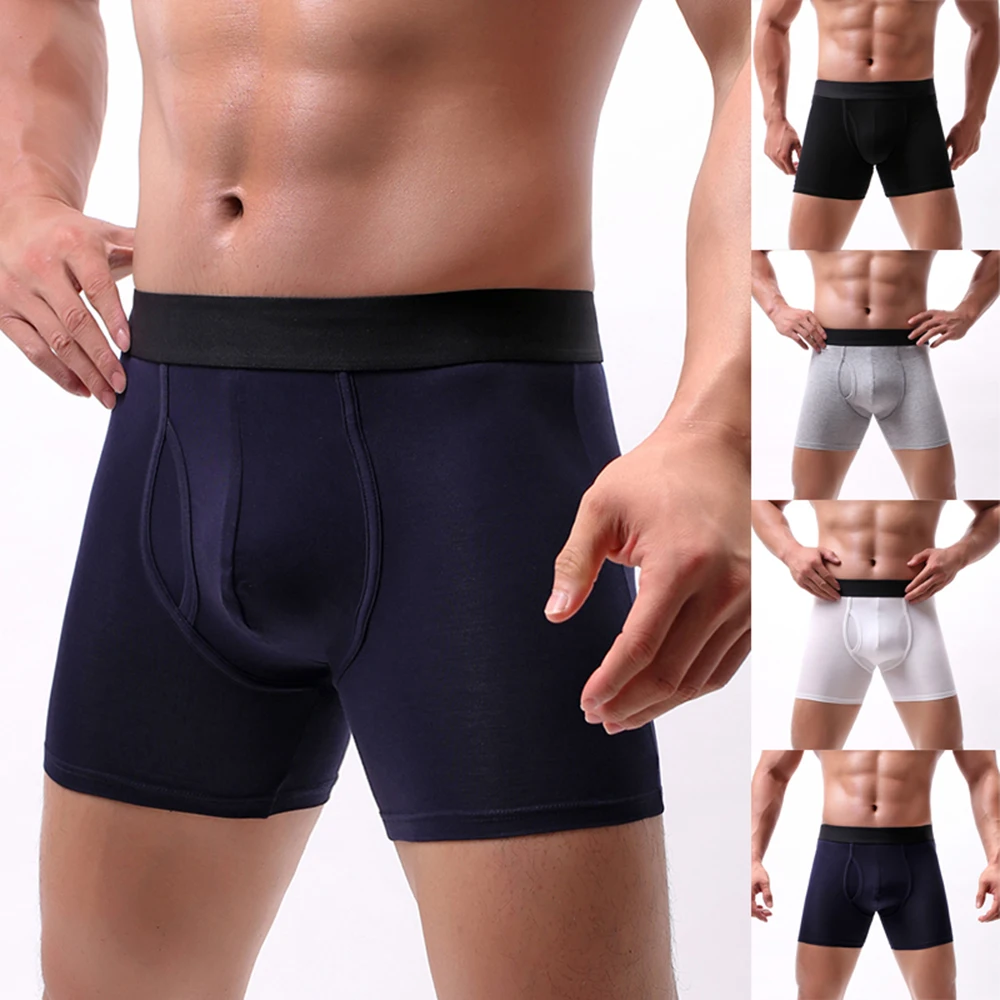 

Men Wear-resistant Sports Underwear Cotton Casual Breathable Boxer Briefs Men's Sports Underwear Breathable Underwear