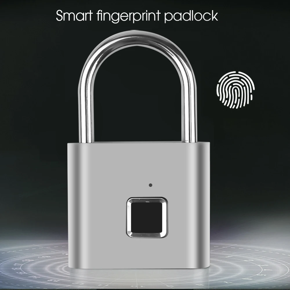 

Smart Lock Keyless Fingerprint Lock IP65 Waterproof cerradura inteligente Anti-Theft Security Padlock Door Luggage Case Lock