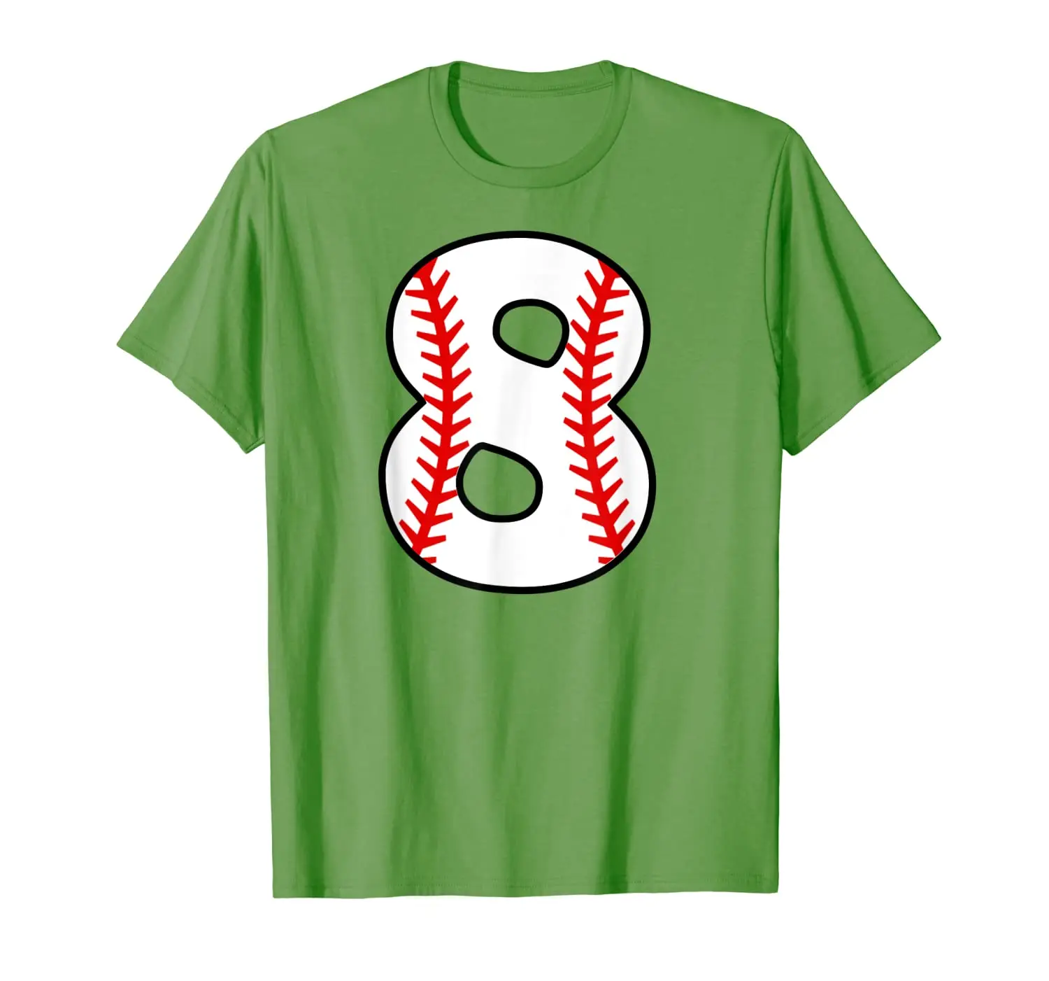 

Eight Birthday 8th BASEBALL Shirt - Number 8 Born in 2010