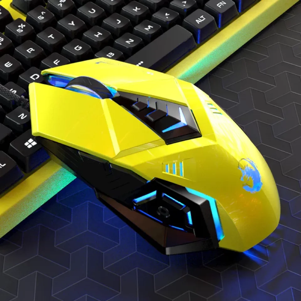 pink gaming mouse wired usb mute rgb gamer 6 buttons mice optical office computer mouse for desktop laptop ergonomic game mouse free global shipping