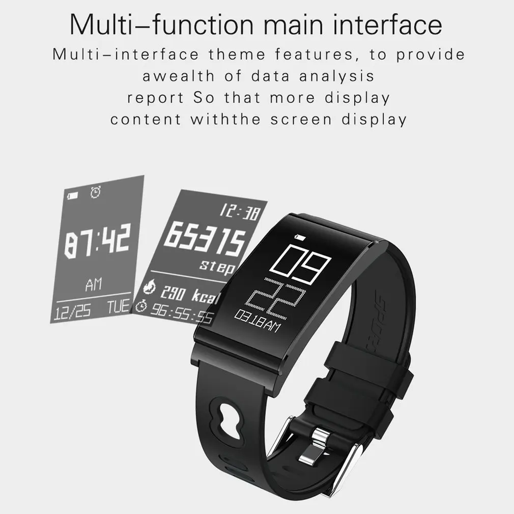 Ультра тонкий легкий смарт браслет модные водонепроницаемые Bluetooth фитнес часы с