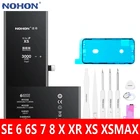 Аккумулятор NOHON для iPhone XS MAX, XR, X, 6 S, 8, 7, 6, SE 2020, SE2, литий-полимерный
