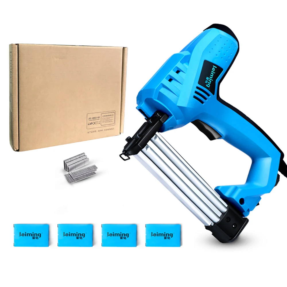 220V Hand-Held Electric Staple Gun 2-IN-1 Brad Nailer & Stap