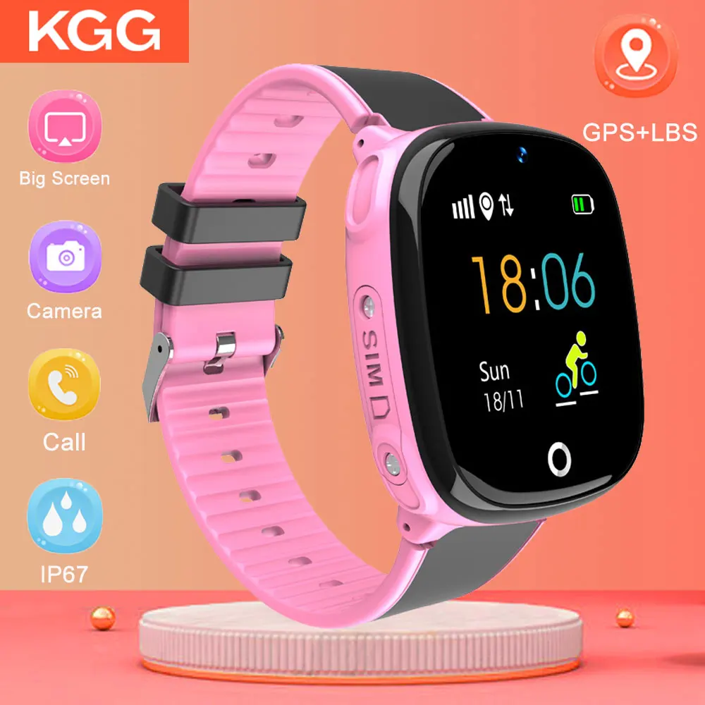 Детские Смарт часы IP67 водонепроницаемые Android gps слежение забор безопасности SOS