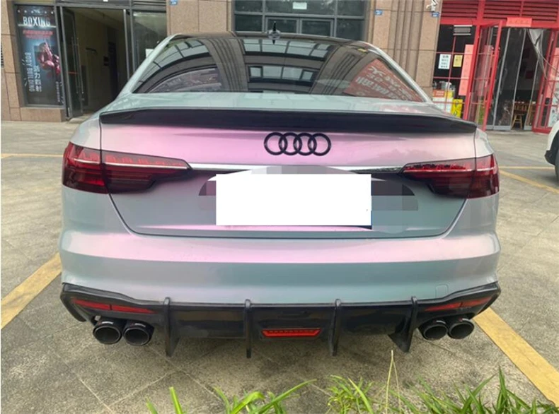 Задний диффузор для Audi A4 S Line S4 B10 2020 2021 2022 из углеродного волокна спойлер высокого