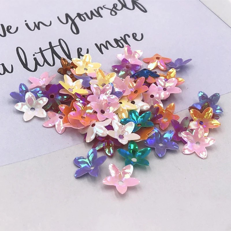 

10g/Pack 12mm Concave Plum Flower Sequins Christmas Decoration Crafts Paillettes DIY Ornament Sewing Lentejuelas Accessories