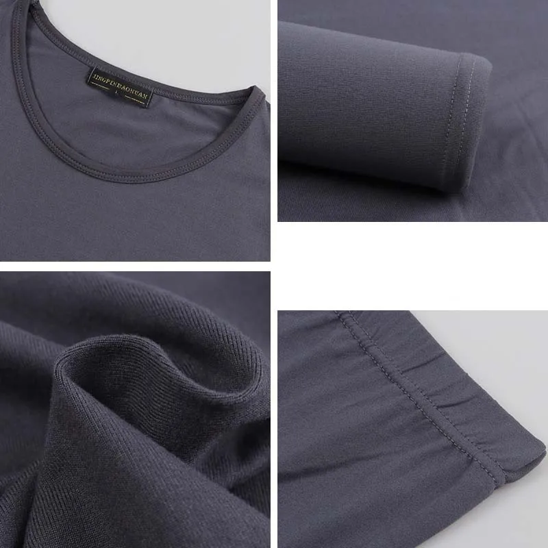 Комплект термобелья Jerrinut размера плюс мужские и женские кальсоны 3XL 4XL 5XL 6XL зимняя