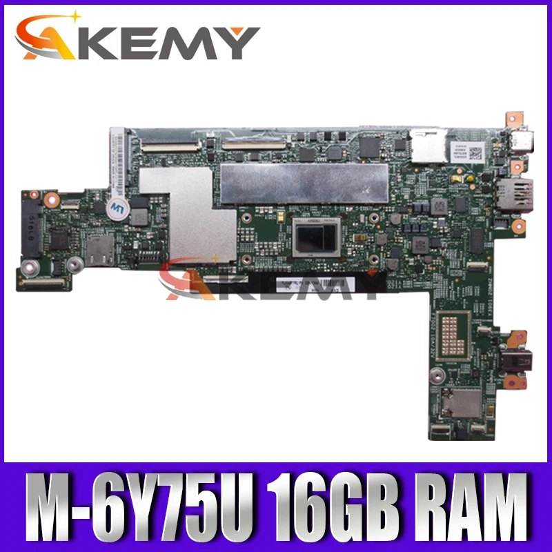 

Akemy X1-TABLET Motherboard For Lenovo ThinkPad X1-TABLET 15218-2 Laotop Mainboard with M-6Y75U CPU 16GB RAM