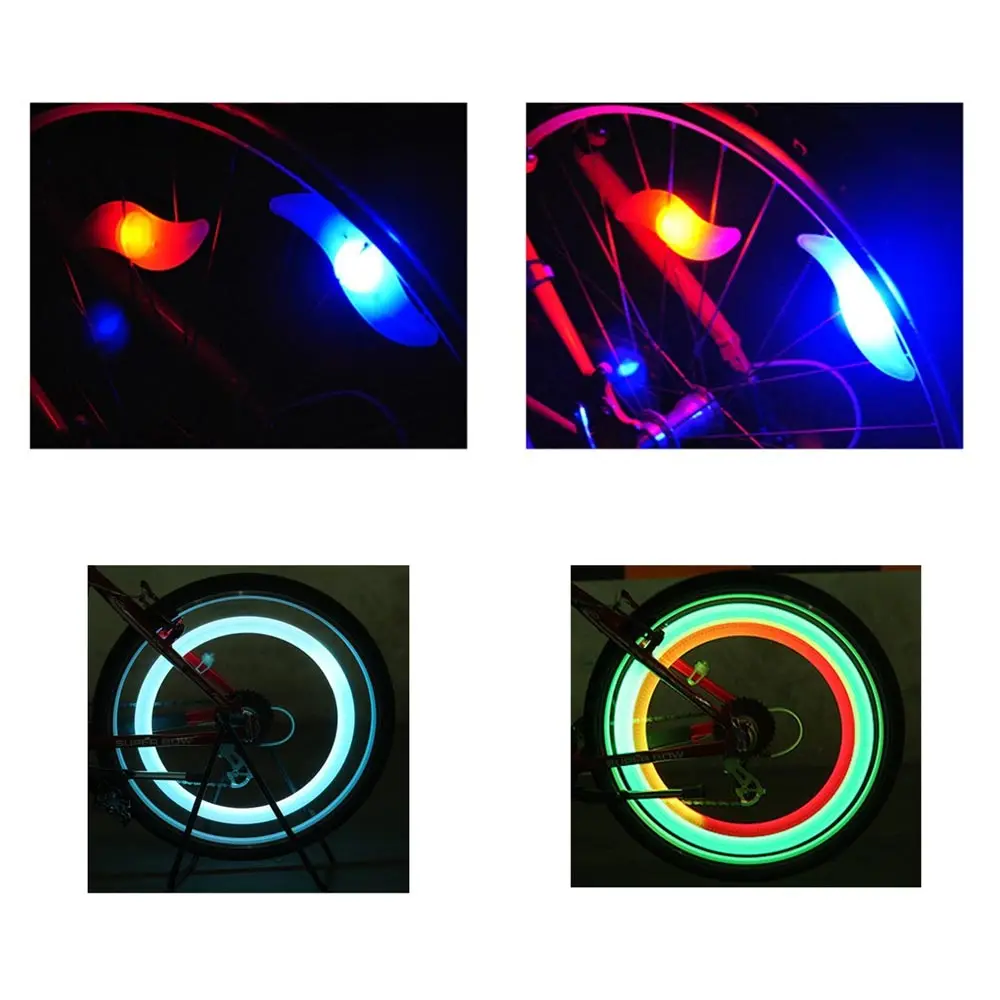 6 упаковок светодиодный светильник для велосипедных шин RGB спицевой s верховой