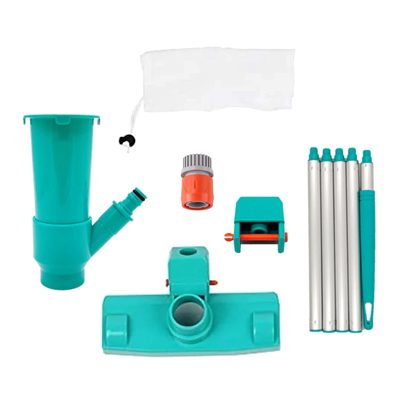 

Набор для очистки бассейна, щетка с ручкой для очистки пруда, фонтана, со скиммером на дне