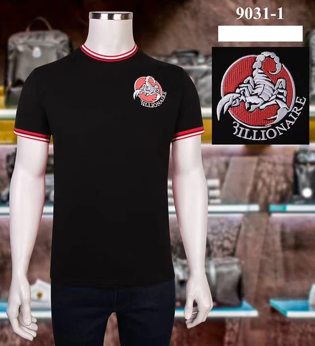 

T-shirt men BILLIONAIRE cotton Short sleeve shirt 2021 summer new o-neck casual printing Breathable Thin big size M-4XL